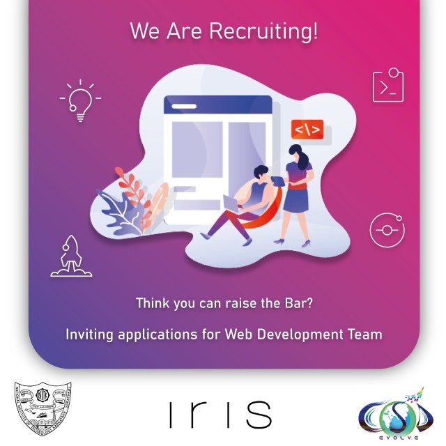 IRIS Web Development Team is now recruiting