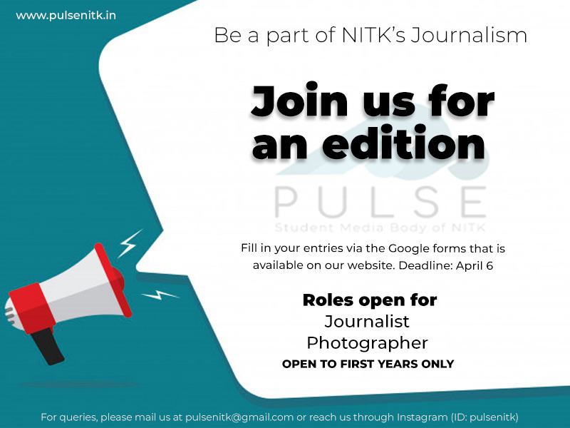 Work for Pulse for an Edition! (Open to First Years only)